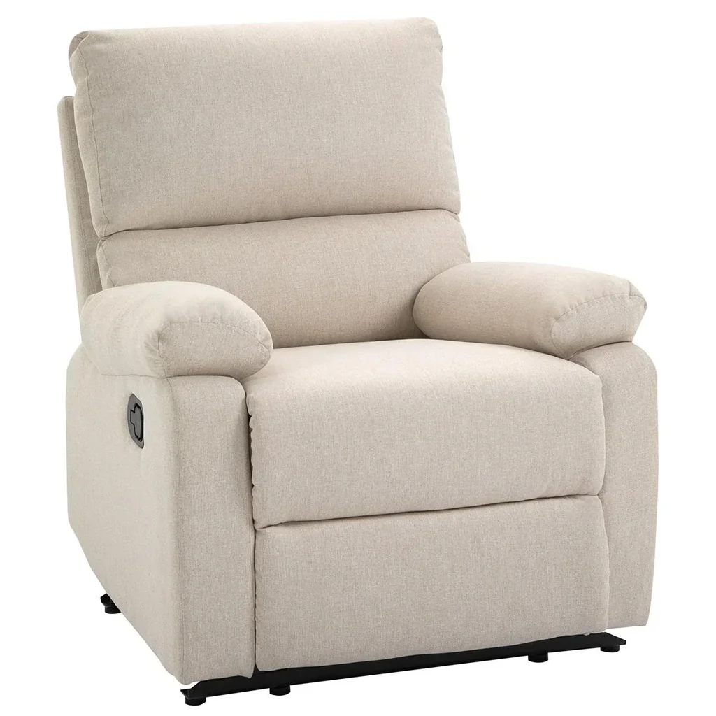 Liegesofa Relaxsessel Liegesessel TV Sessel Einzelsofa 150° neigbar Fernsehsessel Leinen 79 x 92 x 97 cm