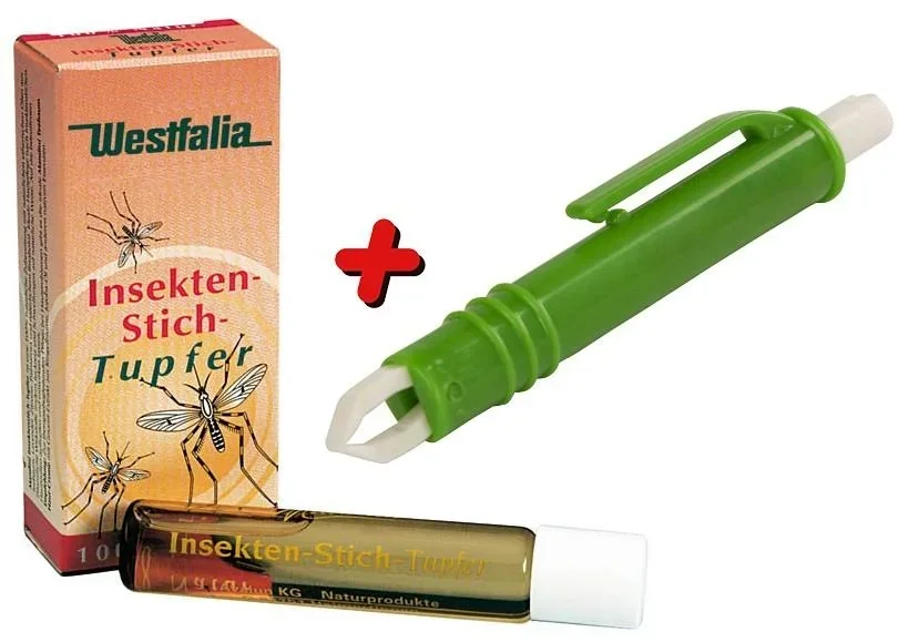 Insektenstich-Tupfer + Zeckenzange
