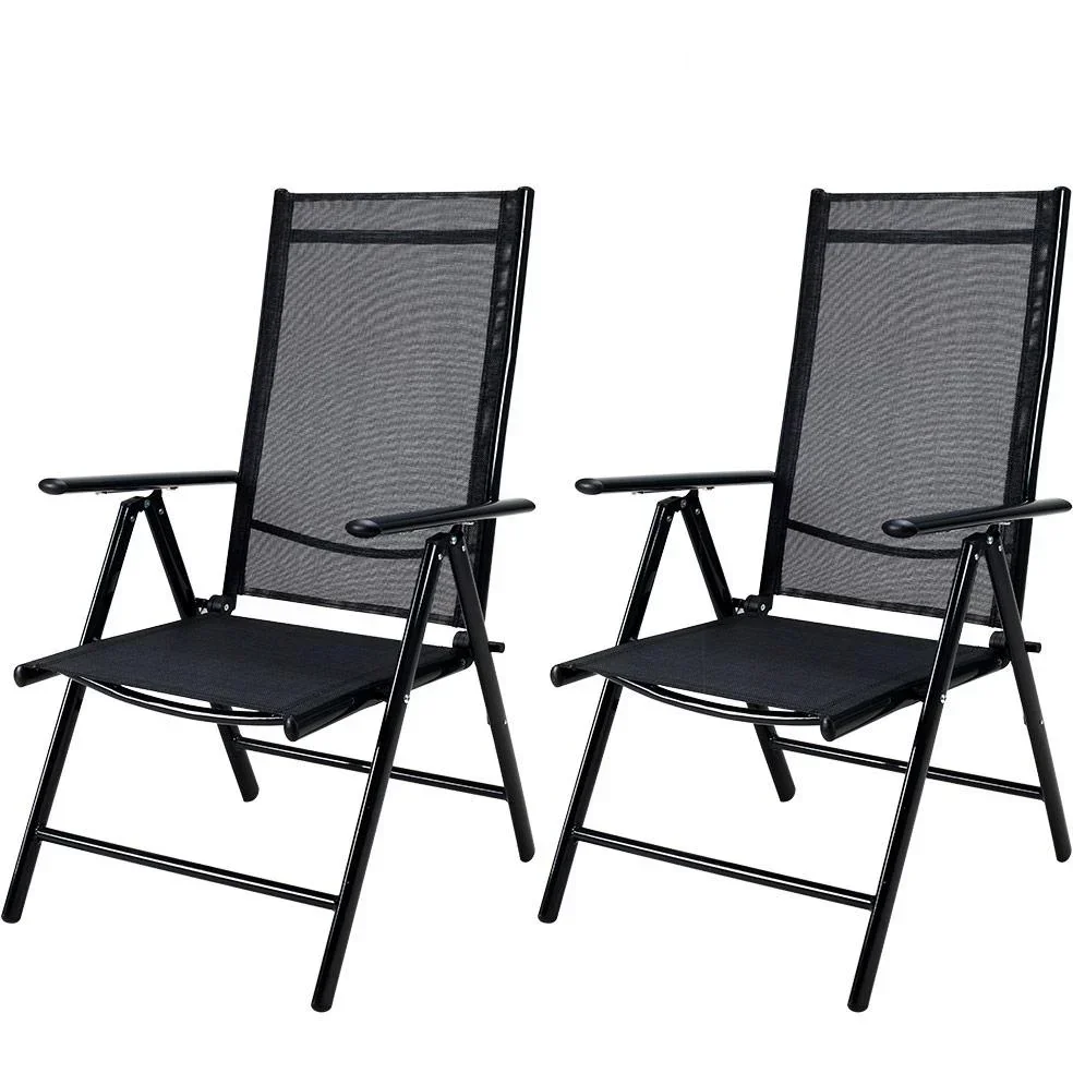 Aluminium-Gartenstuhl-Set Bern - 2er-Set - anthrazit