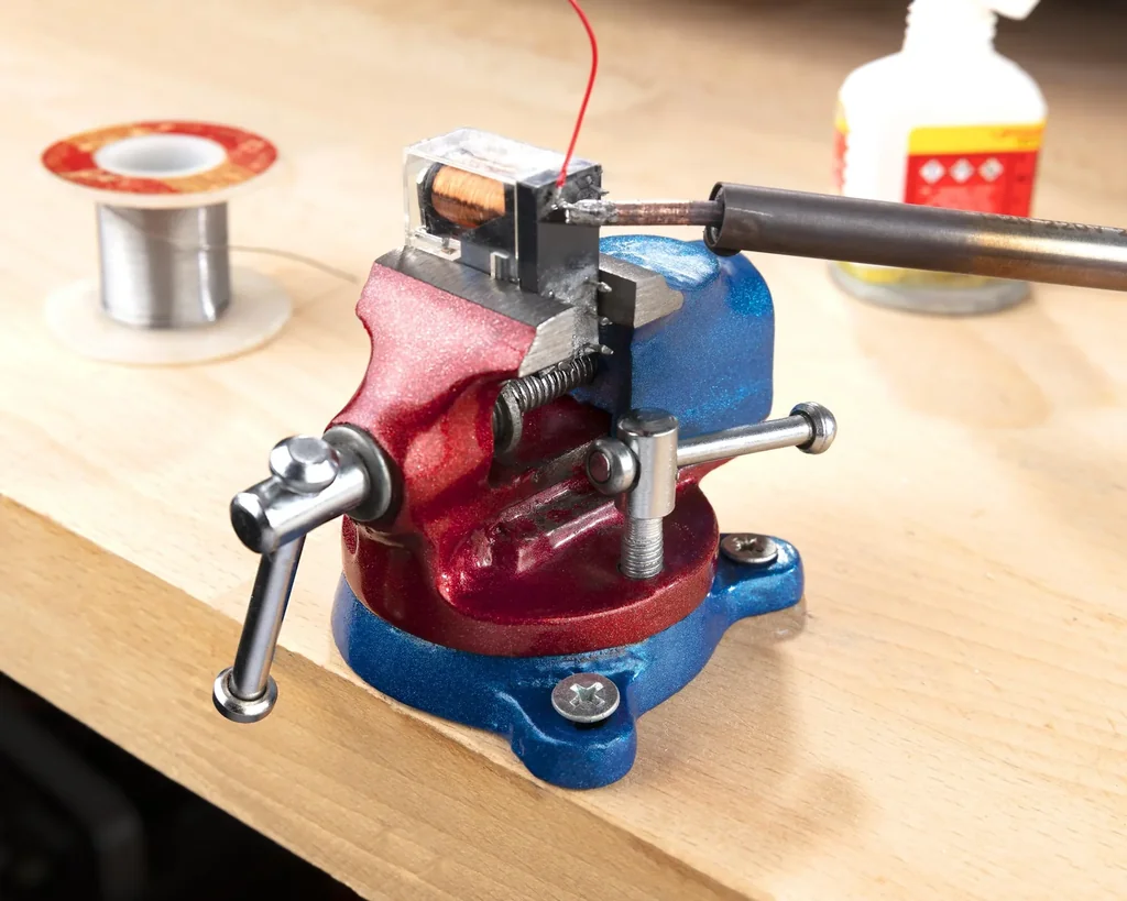 Mini Schraubstock drehbar