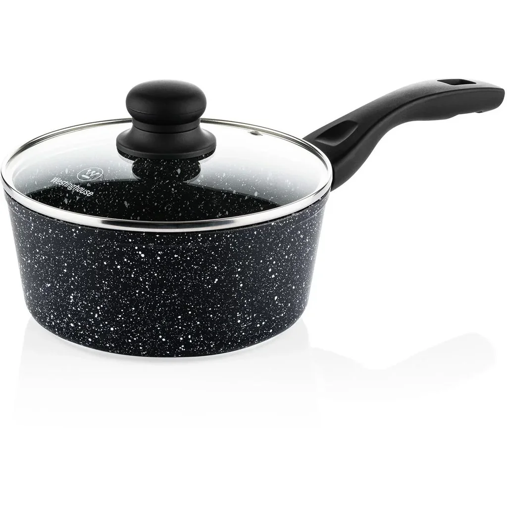 Kochtopf Ø18 cm Schwarzer Marmor