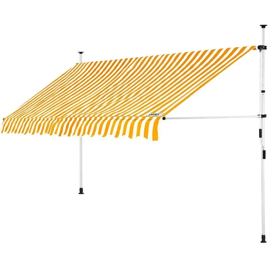 Klemmmarkise Gelb/Weiß 350cm
