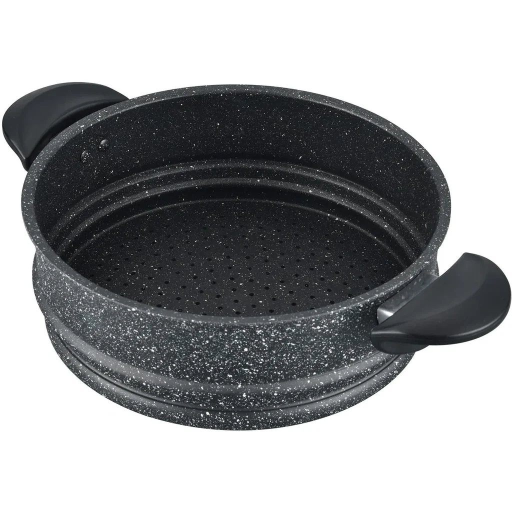 Couscous-Pfanne - 24cm - 8L - Schwarz