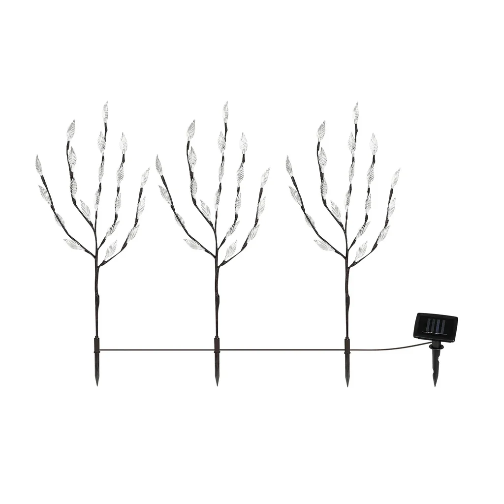 LED Solar-Strauch 3er Set