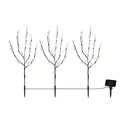 LED Solar-Strauch 3er Set