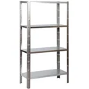 Metall-Lagerregal/Regaleinheit mit 4 Fachböden - 340kg Tragkraft - 180x90x40cm - Clicker 85 H180
