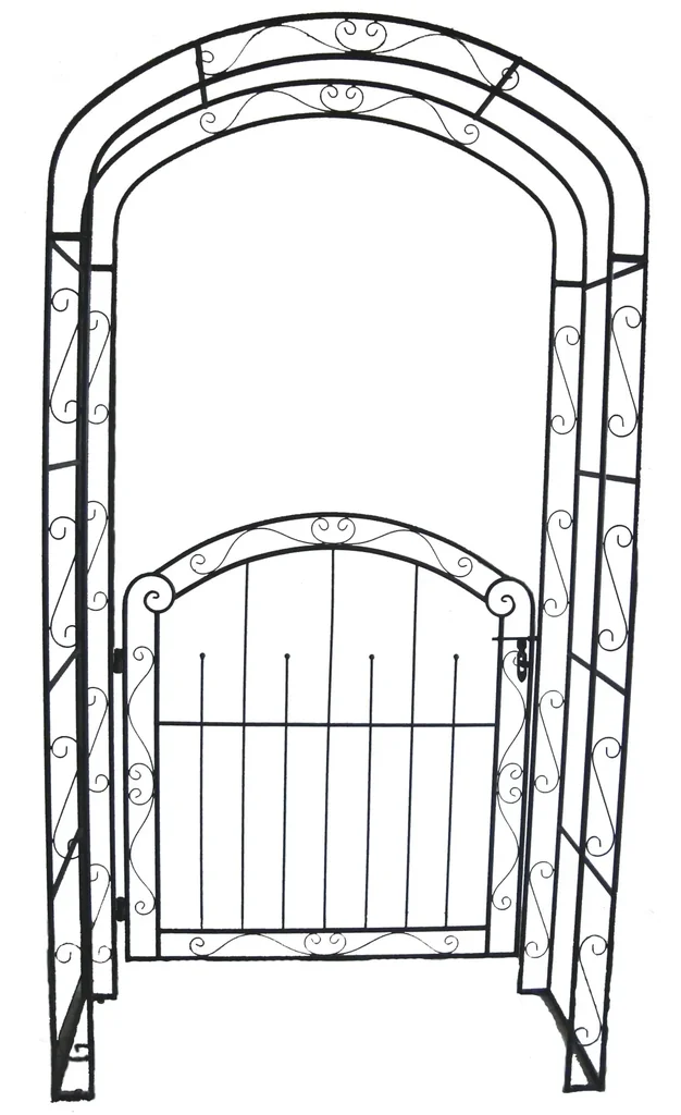 Pforte mit Rosenbogen "Mayon"