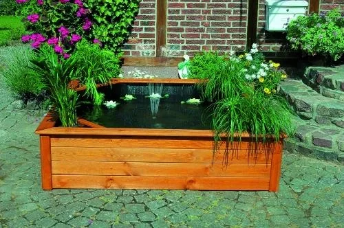 Hochteich mit 4 seitlichen Pflanzzonen