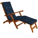 Garten-Kissen - Für Liege - Blau - 173x43x6cm