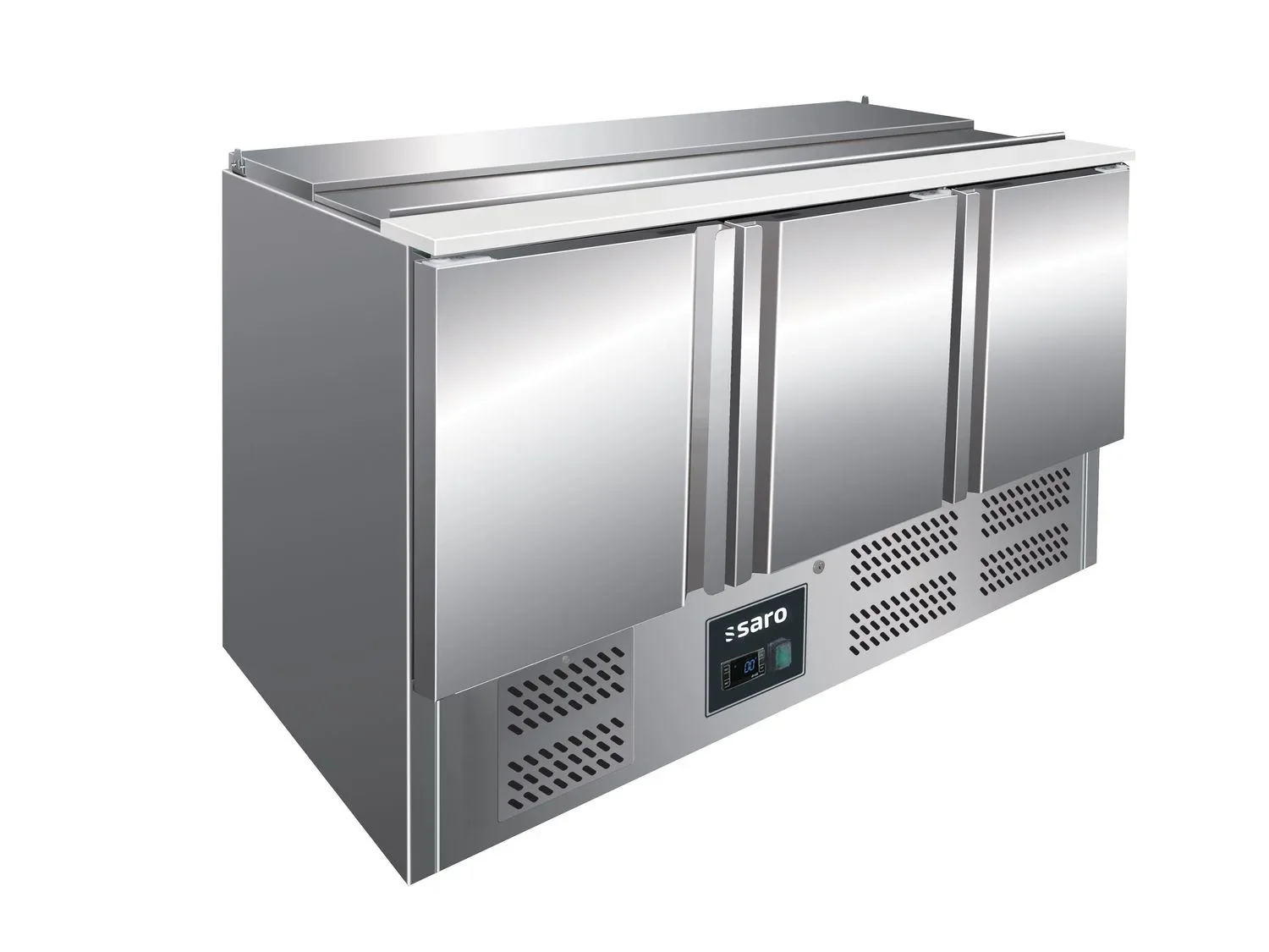 Saro Saladette, Zubereitungstisch mit 3 Türen - Modell BALDUR S 903