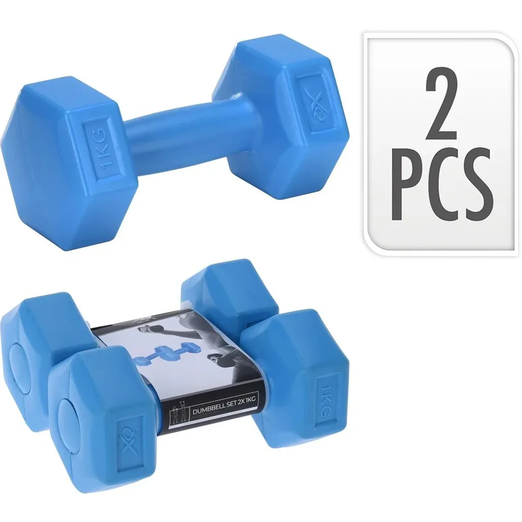 2 Stück Kurzhanteln - 2x 1KG - Blau