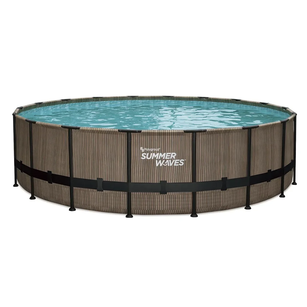 Elite Frame Pool Ø549 x 132 cm Stein grau