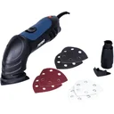 DSM1009 Deltaschleifmaschine 280W - Variabele Geschwindigkeitskontrolle - Mit 6-teiligen Schleipapierset (P80) und Staub