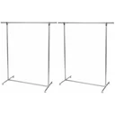 2er-Set Metall-Kleiderständer MP61 - 75kg Tragfähigkeit - 120x50x120cm