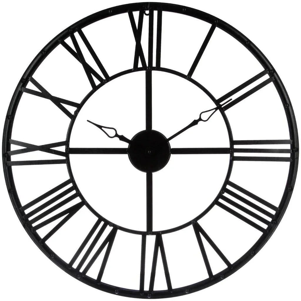 Vintage-Uhr - 70 cm - Schwarz