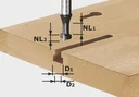 T-Nutfräser HW D10,5 / NL13
