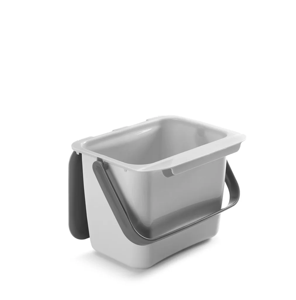 Abfallsammler Bin-Tex, grau mit Deckel