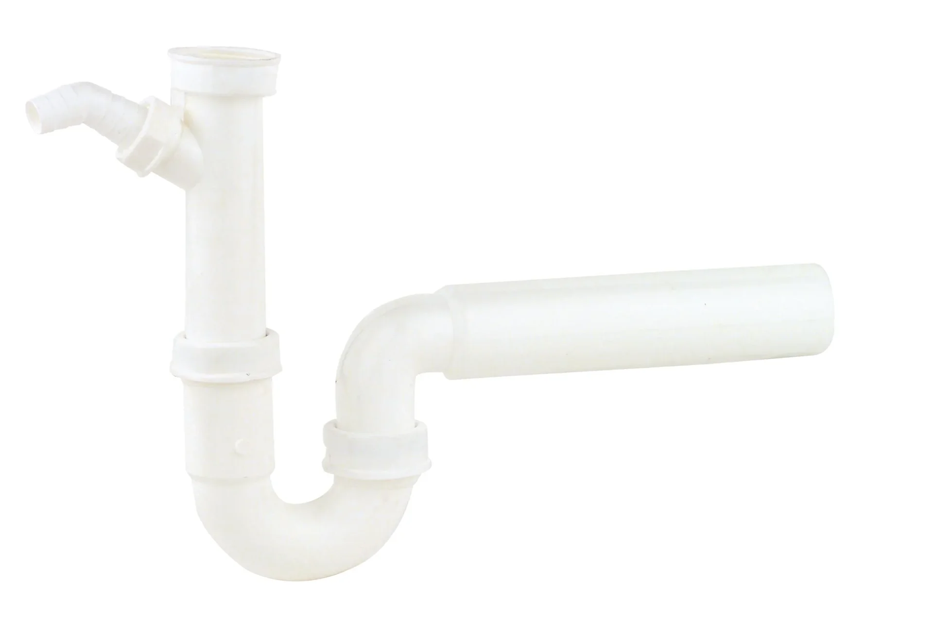 Spültisch- Röhrensiphon, 1 1/2" mit 3/4" Geräteanschluss