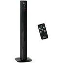 Turmventilator Aroma-Diffusor Timer-Funktion 3 Lüftungsstufen 45W 70° Oszillation Schwarz 31,5 x 31,5 x 117 cm