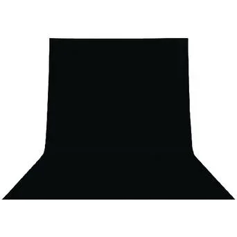 Studio-Hintergrund KN-BD36B 295 x 595 cm Schwarz