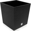 Blumentopf Rato Low anthrazit mit Innentopf 64L 39x39x40,5cm