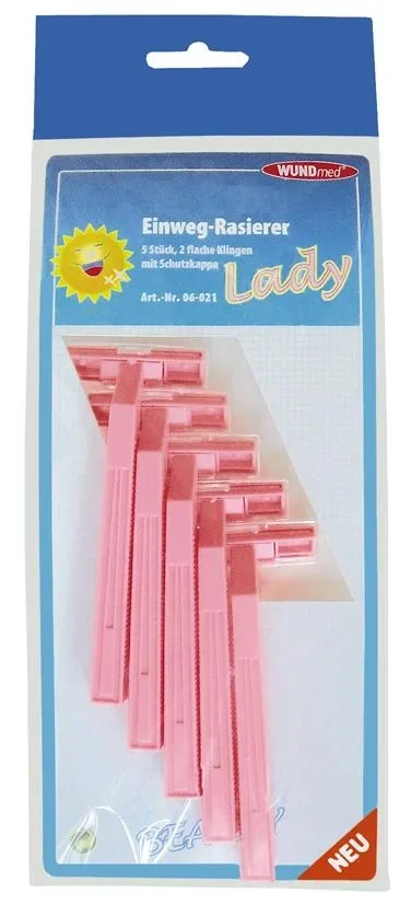 Einwegrasierer, 5er Set, Pink