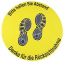Boden- und Wandaufkleber "Abstand halten / Füsse"