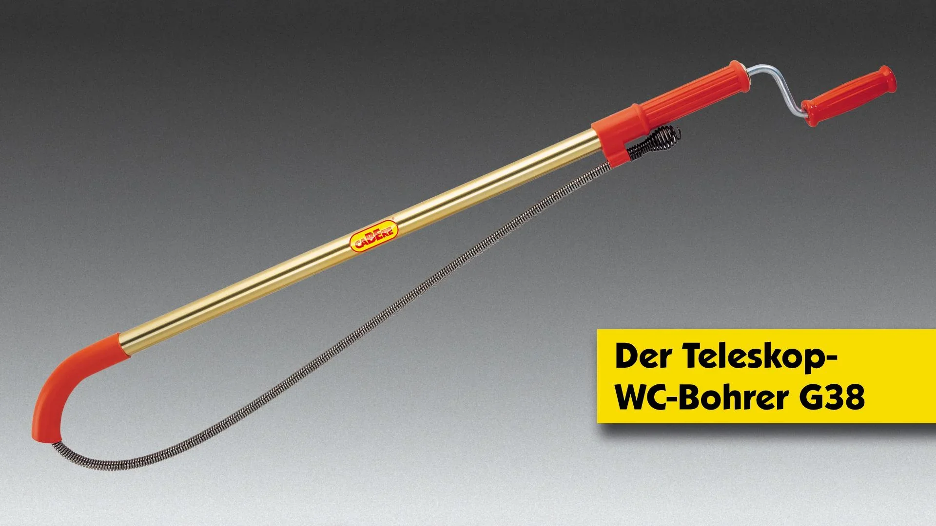 Teleskop WC Bohrer G38, Länge 90 - 180 cm