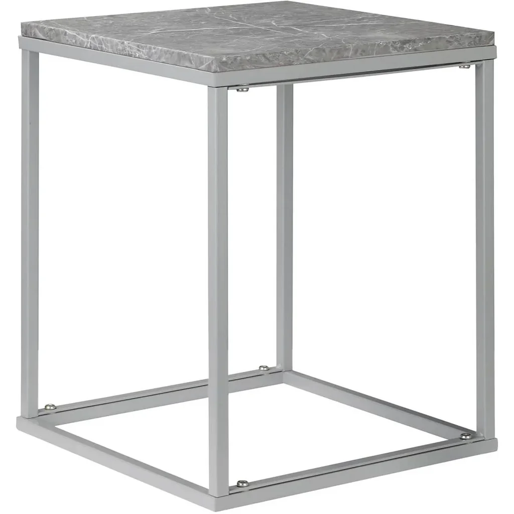 Gartentisch - Metall - Grau - 40 x 40 x 50 cm