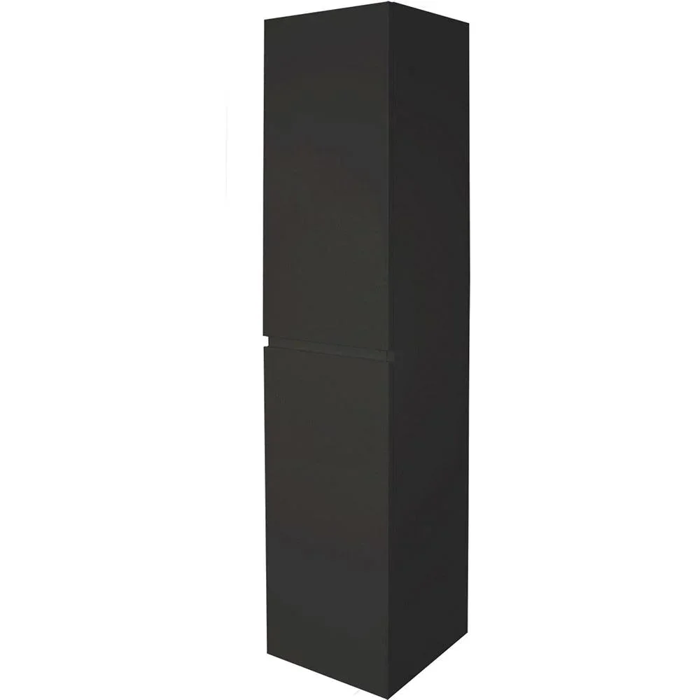 Concept Bade Hoher Schrank links schwartz fsc