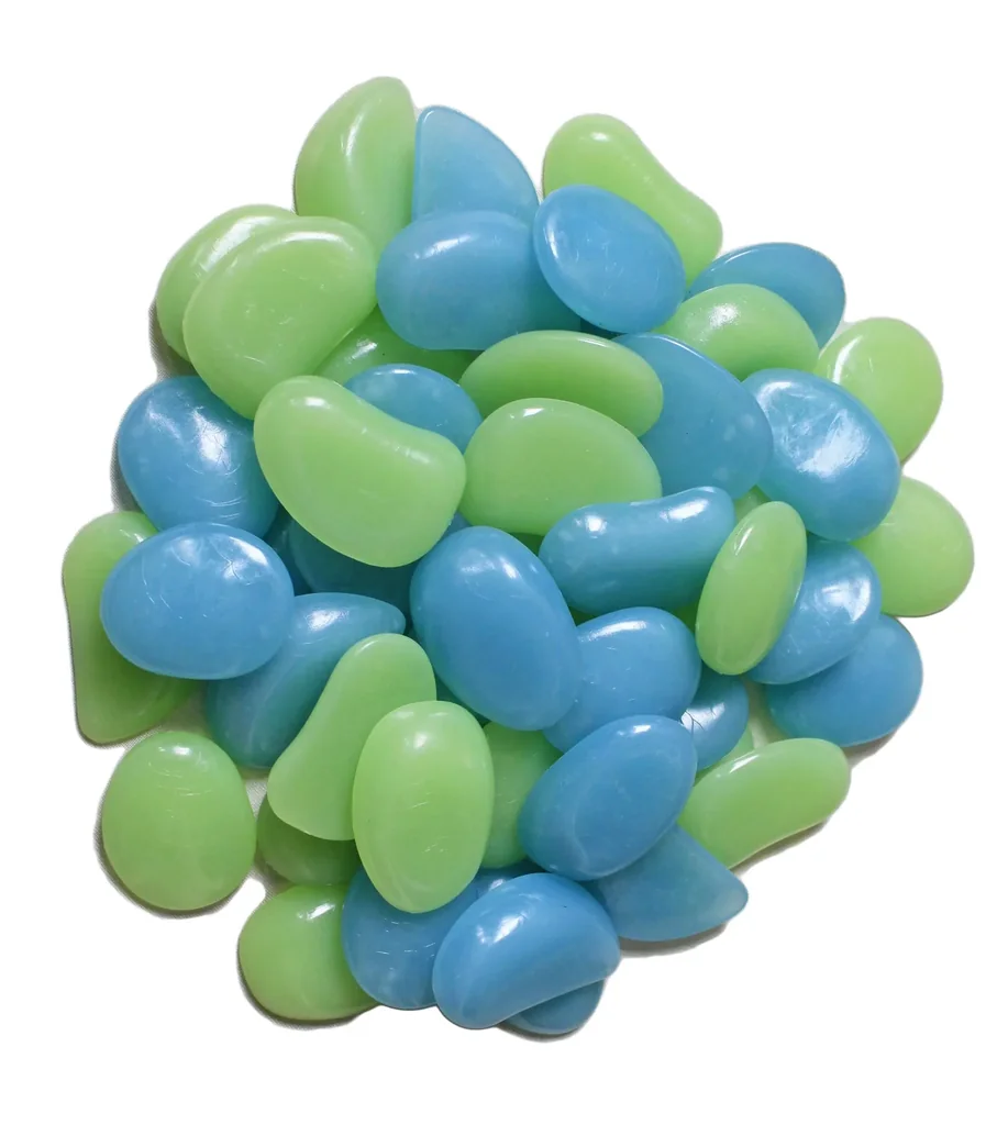 Leuchtkieselsteine, XXL-Größe, 50 Stück