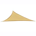Sonnensegel (6x6x6 m) Dreiecke Sand HDPE - atmungsaktiv