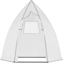 Wintergartenzelt für Pflanzen - Roll-up Garten - Weiß - 160 x 138 x 180 cm