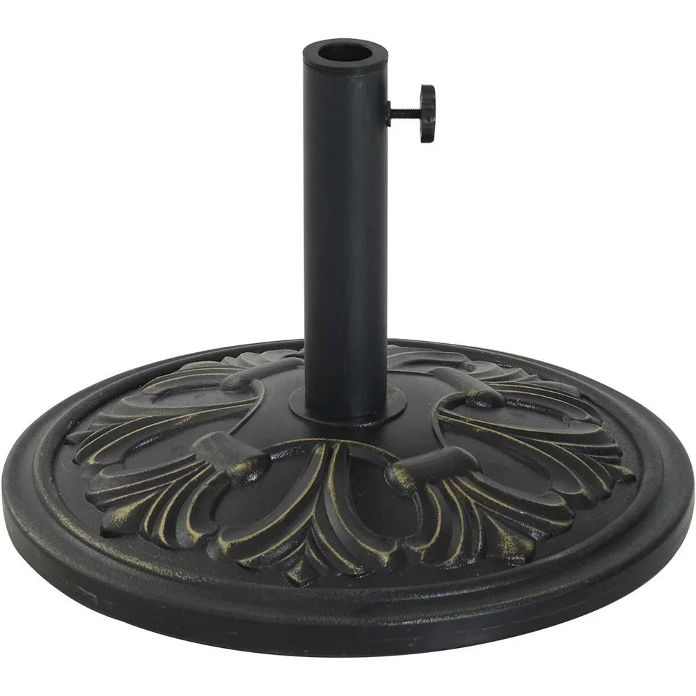 Sonnenschirmständer Schirmständer Schirmhalter 13 kg Ø35/Ø38/Ø48mm Antik Bronze Ø48 x 34 cm