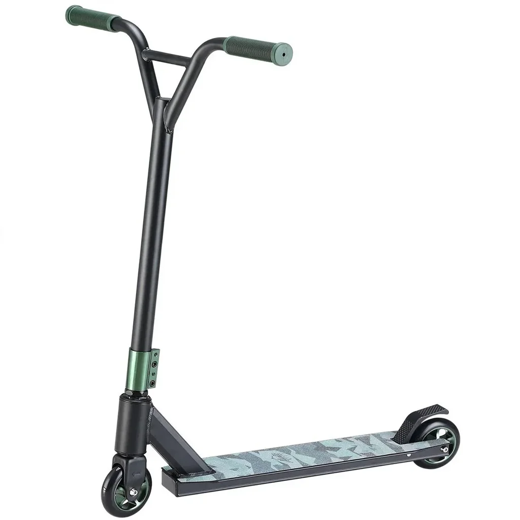Premium Stunt Scooter - Camouflage / Grün - ABEC 9 - Aluminium