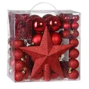 Kugeln - Christbaumschmuck - Rot 77 Stück