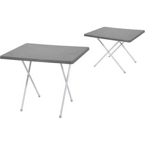 Campingtisch - klappbar - 60 x 80 cm - Schwarz