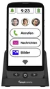 Senioren Smartphone M510-C mit Ladeschale und Schlüsselband