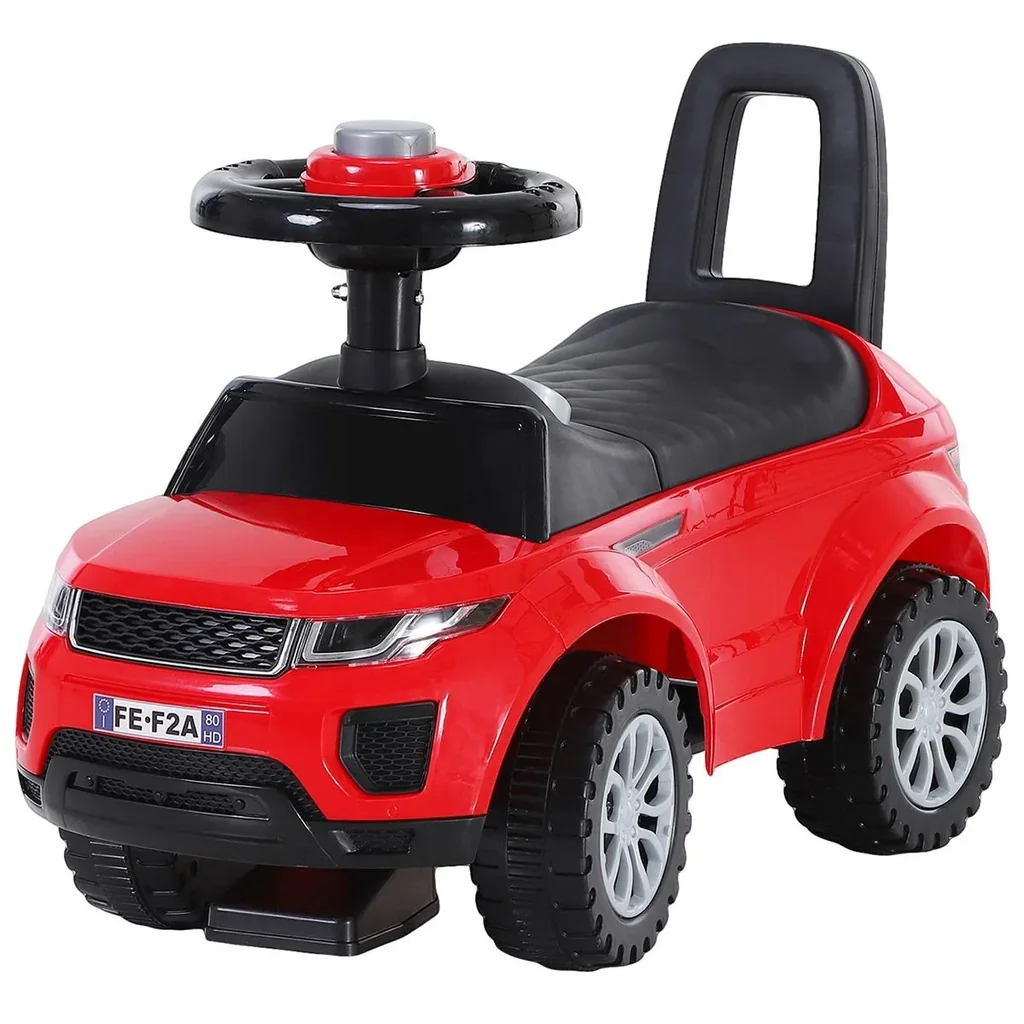 Kinderfahrzeug Lauflernhilfe mit Hupe Stauraum Rutschauto PP Rot 62 x 28 x 41,5 cm