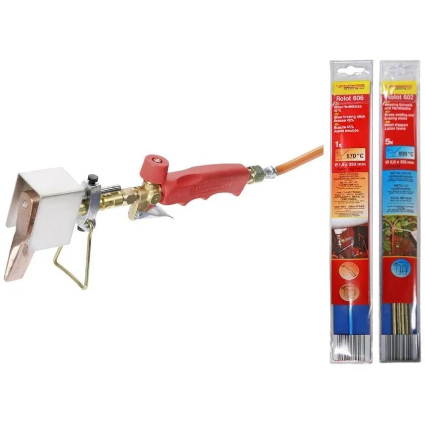 Rinnenlötset - 250°C MIT Silberlötstab und Rolot-Messinglötung