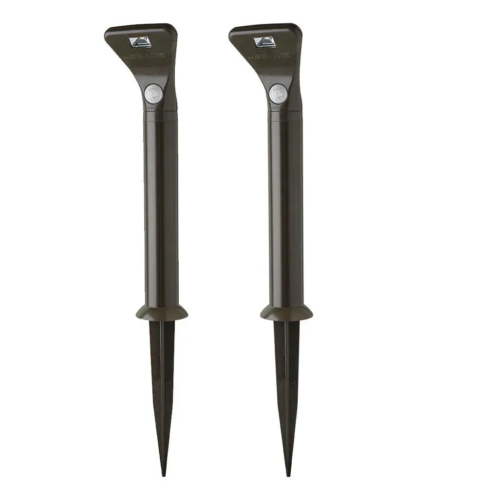 LED Wegbeleuchtung braun mit Bewegungsmelder 2er Pack MB592 80 Lumen IP66