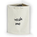 Eck-Wäschesammler "Wash me", Polyester, beige