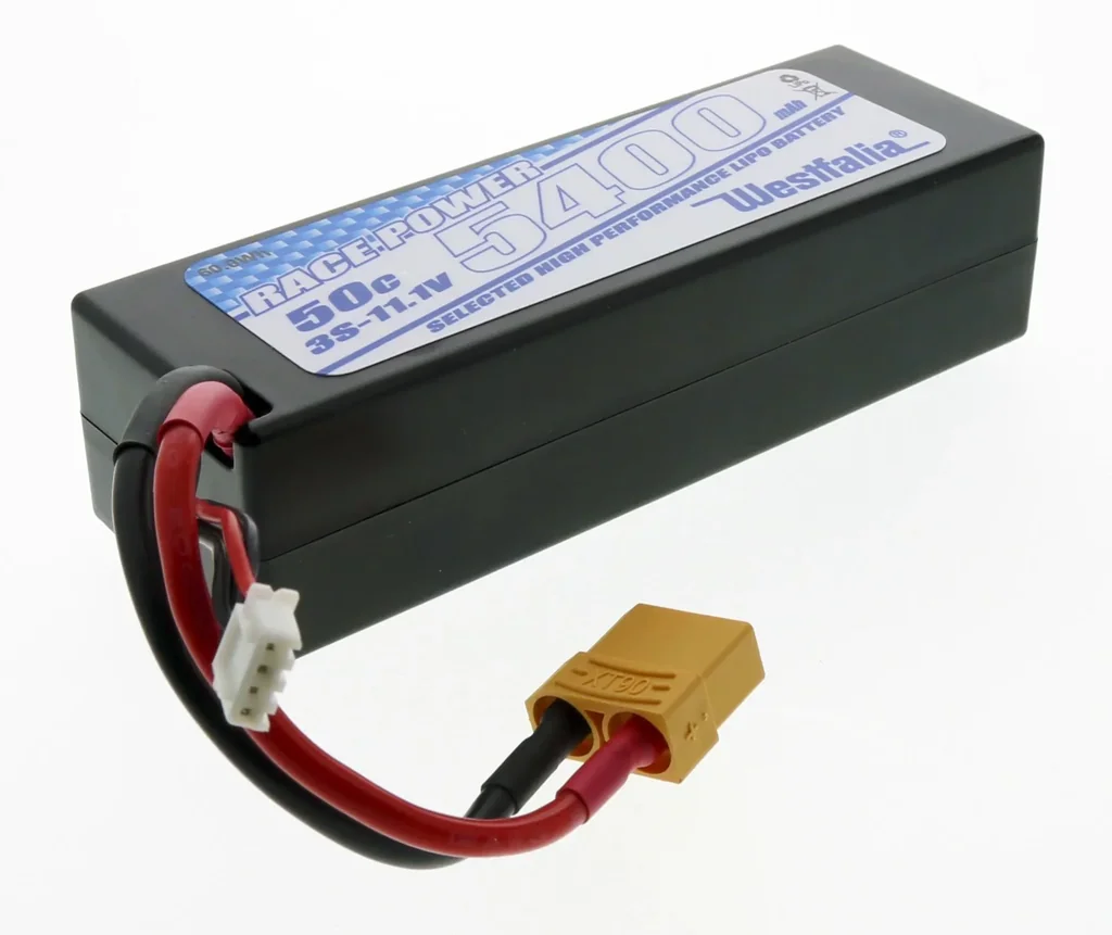 LiPo Akku Power Racing im Hardcase, 3S 11,1V, 5.400 mAh, 50C, XT90 Stecker