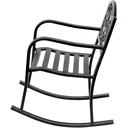 Schaukelstuhl Gartenstuhl antik Metall Bronze