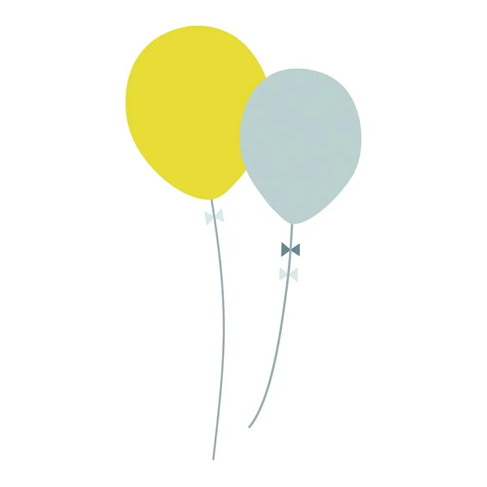 Lilipinso Wandsticker XL Luftballons grün bleu