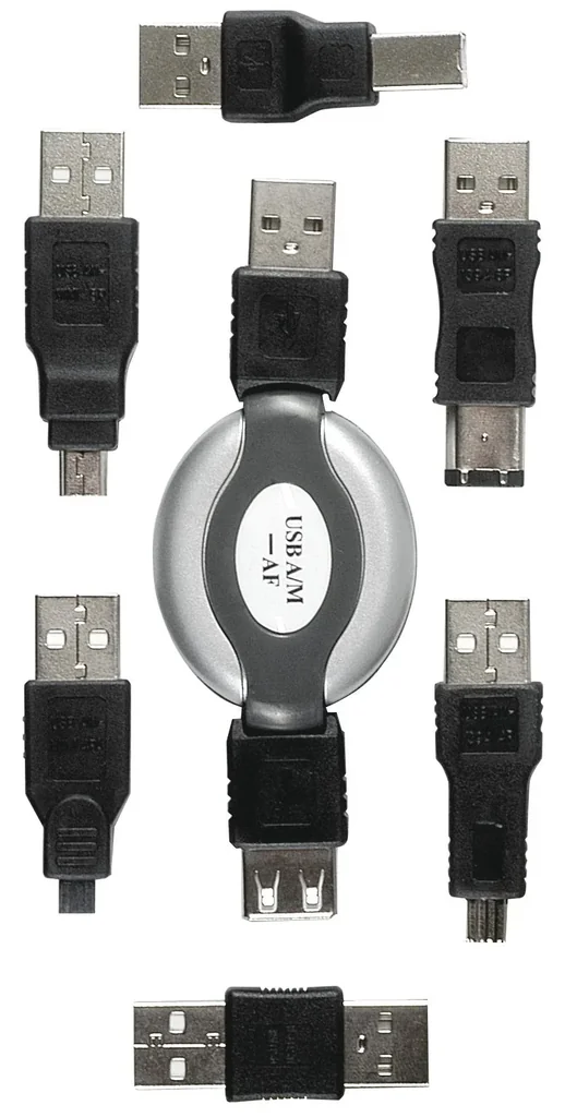 USB-Adapter-Set, 7-teilig