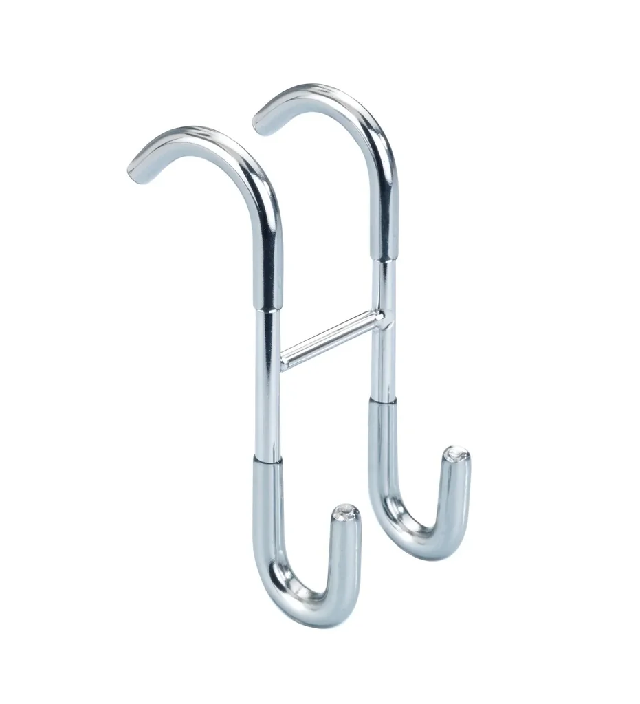 Rundheizkörper-Haken "Duo", Edelstahl, Silberfarben