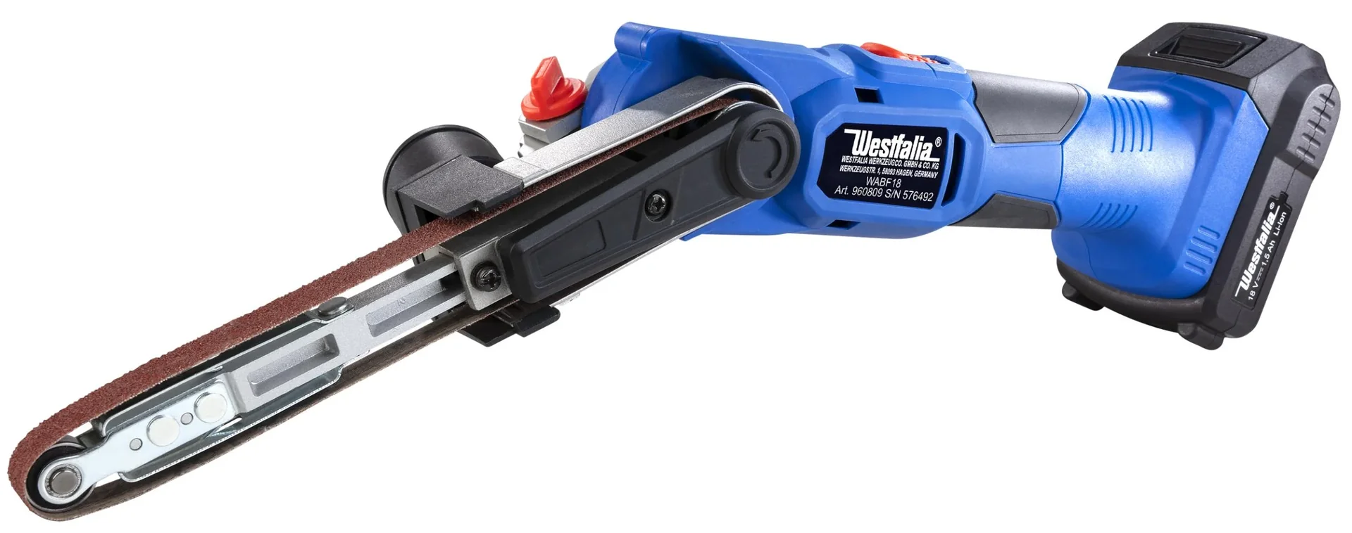 Akku Bandfeile 18V WABF18 - mit Akku und Ladegerät -