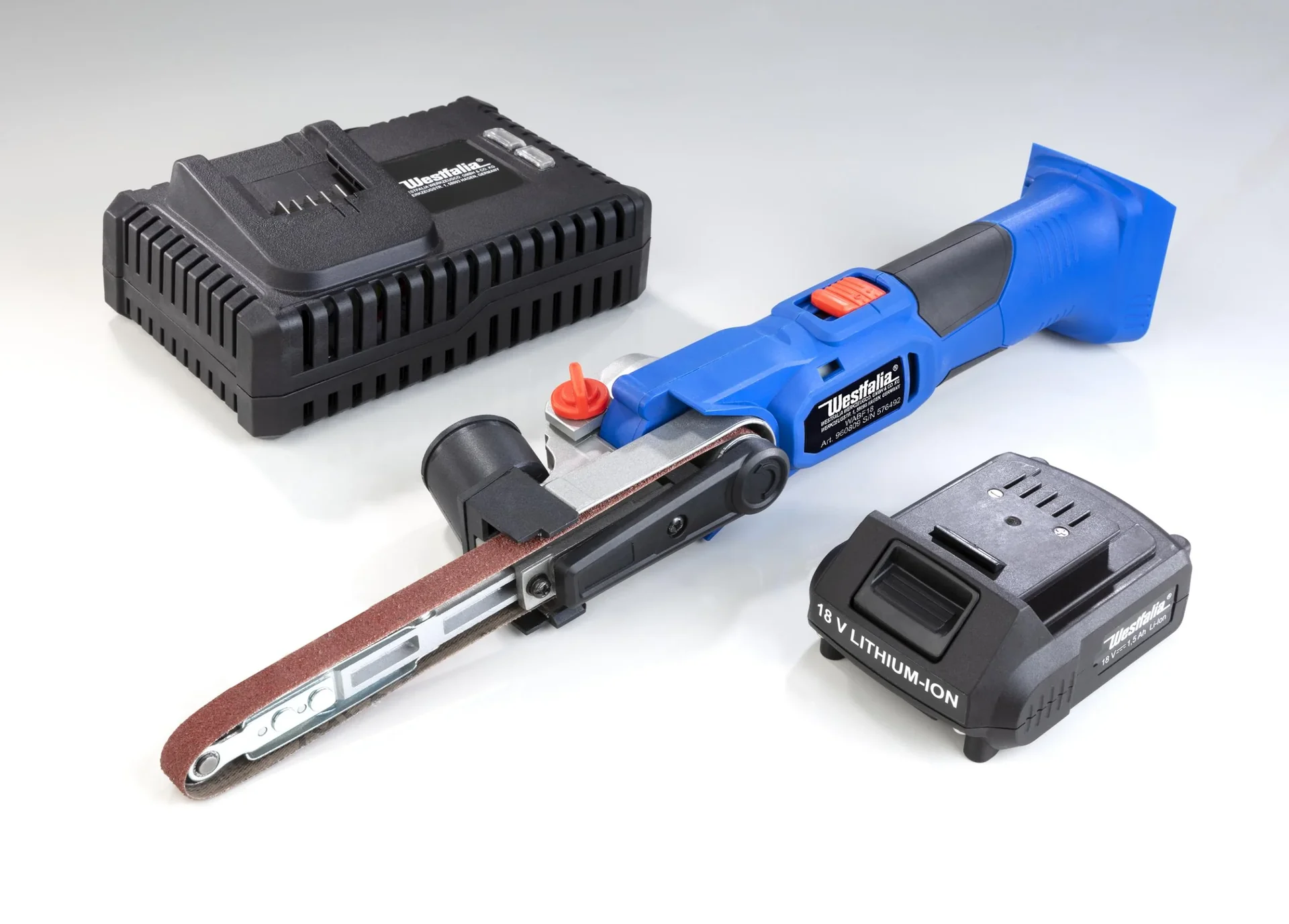 Akku Bandfeile 18V WABF18 - mit Akku und Ladegerät -