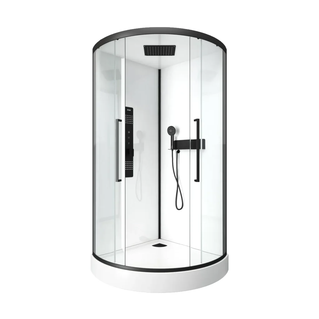 Komplettdusche "White Round" 90 x 90 x 215 cm